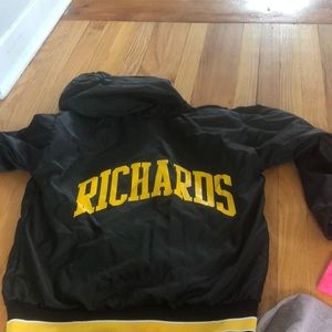 Vintage high school rain jacket